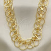 Gargantilla Elegante 03.331.0184.36 Oro Laminado, Pulido, Tono Dorado (16 MM Thickness, 36 Inches Length)