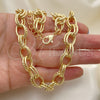 Gargantilla Basica 04.331.0003.36 Oro Laminado, Pulido, Tono Dorado (11 MM Thickness, 36 Inches Length)