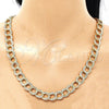 Gargantilla Basica 04.331.0004.36 Oro Laminado, Pulido, Tono Dorado (12 MM Thickness, 36 Inches Length)