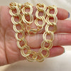 Gargantilla Basica 04.331.0004.36 Oro Laminado, Pulido, Tono Dorado (12 MM Thickness, 36 Inches Length)
