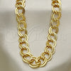 Gargantilla Basica 04.331.0004.36 Oro Laminado, Pulido, Tono Dorado (12 MM Thickness, 36 Inches Length)