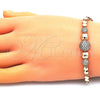 Pulsera Elegante 03.283.0186.07 Oro Laminado, con Blanca Micro Pave, Pulido, Tono Dorado (05 MM Thickness, 7 Inches Length)