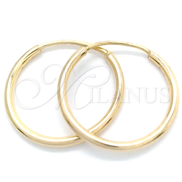 Argolla Pequeña 02.58.0081.15 Oro Laminado, Pulido, Tono Dorado