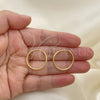 Argolla Pequeña 02.58.0081.20 Oro Laminado, Pulido, Tono Dorado