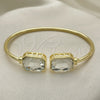 Aro Individual 07.380.0004 Oro Laminado, con Blanca Cristal, Pulido, Tono Dorado (02 MM Thickness, One size fits all)