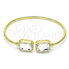 Aro Individual 07.380.0004 Oro Laminado, con Blanca Cristal, Pulido, Tono Dorado (02 MM Thickness, One size fits all)