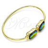 Aro Individual 07.380.0004.2 Oro Laminado, con Vitrail Medium Cristal, Pulido, Tono Dorado (02 MM Thickness, One size fits all)