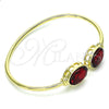 Aro Individual 07.380.0005 Oro Laminado, con Siam Cristal, Pulido, Tono Dorado (02 MM Thickness, One size fits all)