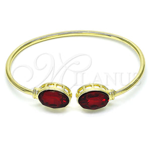 Aro Individual 07.380.0005 Oro Laminado, con Siam Cristal, Pulido, Tono Dorado (02 MM Thickness, One size fits all)