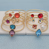 Kit Surtido de 10 Brazaletes con Cristales Swarovski de Oro Laminado al por mayor — SKU 148668