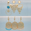 Kit Surtido de 18 Aretes Largos con Moneda de Oro Laminado al por mayor — SKU 148671