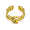 Anillo Multi Piedra 01.310.0018 Oro Laminado, Diseño de Luna y Estrella, con Blanca Micro Pave, Pulido, Tono Dorado (One size fits all)
