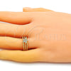 Anillo Multi Piedra 01.310.0019 Oro Laminado, Diseño de Estrella, con Blanca Micro Pave, Pulido, Tono Dorado (One size fits all)