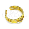 Anillo Multi Piedra 01.310.0020 Oro Laminado, Diseño de Corazón, con Blanca Micro Pave, Pulido, Tono Dorado (One size fits all)
