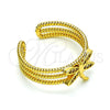 Anillo Multi Piedra 01.310.0021 Oro Laminado, Diseño de Libélula, con Blanca Micro Pave, Pulido, Tono Dorado (One size fits all)