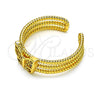 Anillo Multi Piedra 01.310.0022 Oro Laminado, Diseño de Mariposa, con Blanca Micro Pave, Pulido, Tono Dorado (One size fits all)