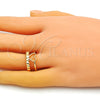 Anillo Elegante 01.310.0028 Oro Laminado, Diseño de Corazón, Pulido, Tono Dorado (One size fits all)