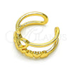 Anillo Elegante 01.310.0028 Oro Laminado, Diseño de Corazón, Pulido, Tono Dorado (One size fits all)