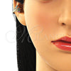 Earcuff 02.210.0728.1 Oro Laminado, Diseño de Ojo Griego, con Multicolor Micro Pave, Pulido, Tono Dorado