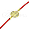 Pulsera Elegante 03.193.0015.06 Oro Laminado, Diseño de Amor y Corazón, con Blanca Micro Pave, Pulido, Tono Dorado (02 MM Thickness, 6 Inches Length)