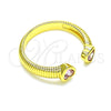 Anillo Multi Piedra 01.341.0076.1 Oro Laminado, Diseño de Corazón, con Rosado Zirconia Cubica, Pulido, Tono Dorado (One size fits all)
