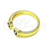 Anillo Multi Piedra 01.341.0076.2 Oro Laminado, Diseño de Corazón, con Amatista Zirconia Cubica, Pulido, Tono Dorado (One size fits all)