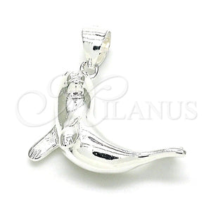 Dije Elegante 05.398.0064 Plata Rodinada, Pulido, Crudo