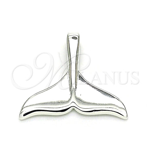 Dije Elegante 05.398.0038 Plata Rodinada, Pulido, Crudo