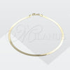 Tobillera Básica 03.02.0083.10 Oro Laminado, Pulido, Tono Dorado (03 MM Thickness, 10 Inches Length)
