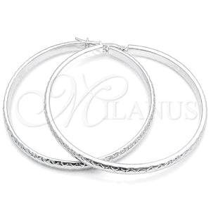 Argolla Grande 02.389.0188.50 Plata Rodinada, Diamantado, Tono Plateado