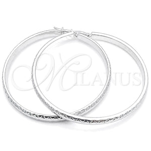 Argolla Grande 02.389.0188.50 Plata Rodinada, Diamantado, Tono Plateado