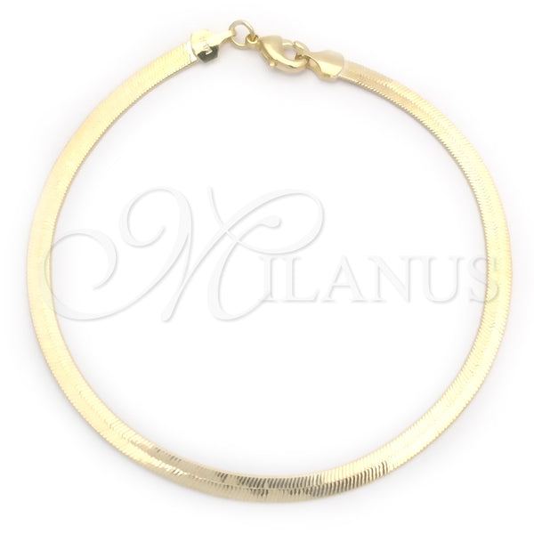 Pulsera Básica 03.02.0084.07 Oro Laminado, Pulido, Tono Dorado (03 MM Thickness, 7 Inches Length)