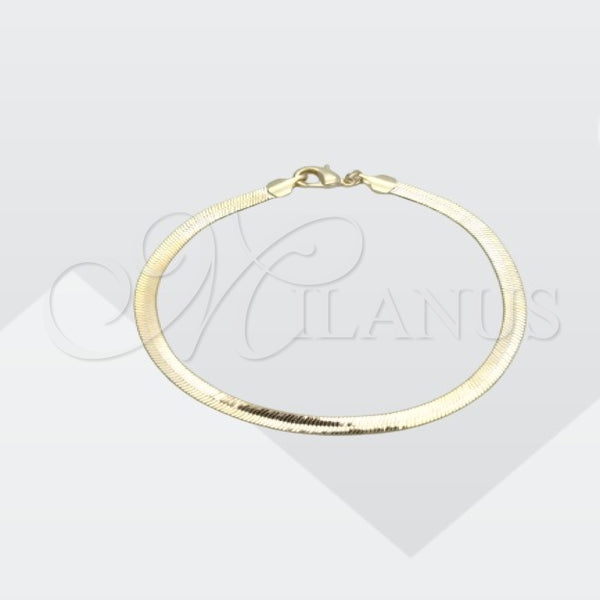 Pulsera Básica 03.02.0085.07 Oro Laminado, Pulido, Tono Dorado (04 MM Thickness, 7 Inches Length)