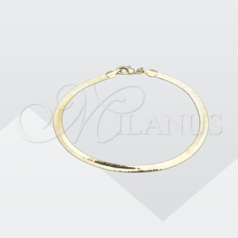 Pulsera Básica 03.02.0085.07 Oro Laminado, Pulido, Tono Dorado (04 MM Thickness, 7 Inches Length)