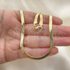 Gargantilla Basica 04.02.0013.20 Oro Laminado, Pulido, Tono Dorado (04 MM Thickness, 20 Inches Length)