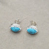 Arete Dormilona 02.399.0037 Plata Rodinada, con Zirconia Cubica Blanca y Perla Turquoise, Pulido, Tono Plateado