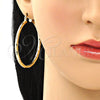 Argolla Grande 02.213.0243.1.50 Oro Laminado, Pulido, Tono Dorado