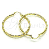 Argolla Grande 02.213.0243.1.50 Oro Laminado, Pulido, Tono Dorado