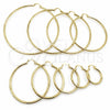 Argolla Grande 02.213.0243.1.50 Oro Laminado, Pulido, Tono Dorado