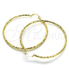 Argolla Extra Grande 02.213.0243.1.70 Oro Laminado, Pulido, Tono Dorado