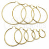Argolla Extra Grande 02.213.0243.1.70 Oro Laminado, Pulido, Tono Dorado