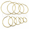 Argolla Extra Grande 02.213.0243.1.80 Oro Laminado, Pulido, Tono Dorado