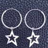Argolla Pequeña 02.401.0013.20 Plata Rodinada, Diseño de Estrella, Pulido, Tono Plateado