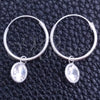 Argolla Pequeña 02.401.0039.15 Plata Rodinada, con Zirconia Cubica Blanca, Pulido, Tono Plateado