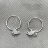 Argolla Pequeña 02.401.0041.15 Plata Rodinada, Diseño de Pajaro, con Zirconia Cubica Blanca, Pulido, Tono Plateado
