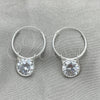 Argolla Pequeña 02.401.0045.15 Plata Rodinada, con Zirconia Cubica Blanca, Pulido, Tono Plateado
