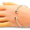 Aro Individual 07.193.0017.5 Oro Laminado, con Amatista Zirconia Cubica and Blanca Cristal, Pulido, Tono Dorado (02 MM Thickness, One size fits all)