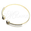 Aro Individual 07.193.0017.5 Oro Laminado, con Amatista Zirconia Cubica and Blanca Cristal, Pulido, Tono Dorado (02 MM Thickness, One size fits all)