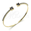 Aro Individual 07.193.0017.5 Oro Laminado, con Amatista Zirconia Cubica and Blanca Cristal, Pulido, Tono Dorado (02 MM Thickness, One size fits all)
