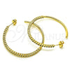 Arete Dormilona 02.210.0745.1 Oro Laminado, con Multicolor Zirconia Cubica, Pulido, Tono Dorado